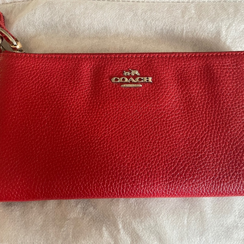 Coach long zip wallet